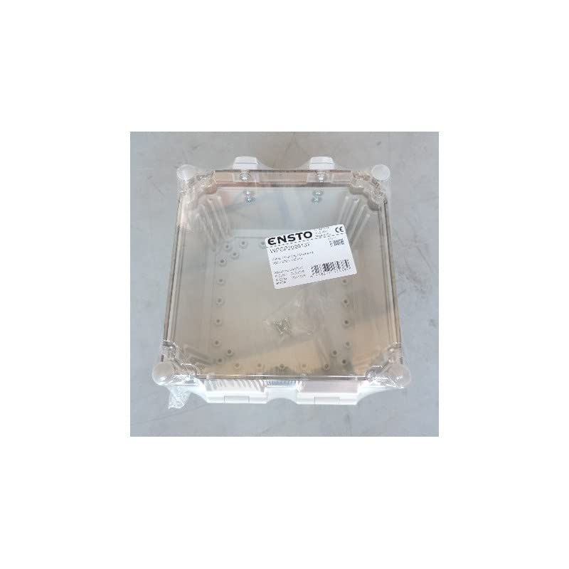 Caja impermeable policarbonato 200x200x132mm de pared gris con tapa transparente IP66 IK08 CUBO W