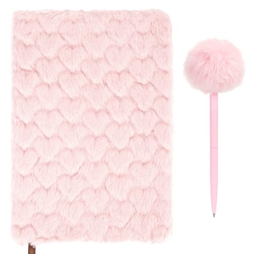 Journal intime fille A5 rose pour écrire ses secrets sans ratures sur 80 pages
