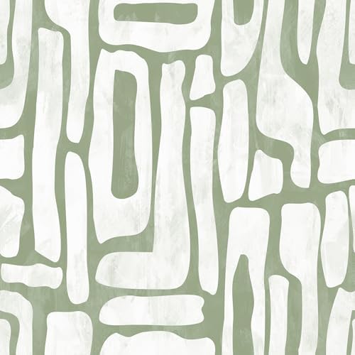 VEELIKE Modern Abstract Geometric Peel and Stick Wallpaper Boho S...
