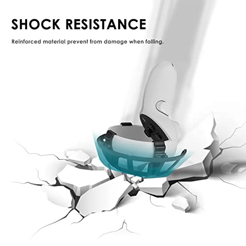 Geekria Anti-Kollisionsschutzrahmen-Abdeckungsset Kompatibel mit Meta/Oculus Quest 2 Grip Handle Bumper Guard VR-Zubehör Virtual Reality Handle Stand Anti Collision Protector - Image 3