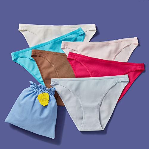 Yellowberry - Petal Pima Cotton Best Girls Most Comfortable Quality Underwear Bundle for Tweens Teens (Pack of 6)2