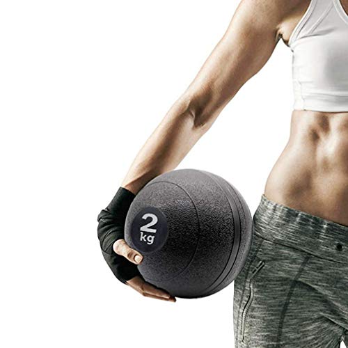 Bola Slam Ball de 2 kg IMIKEYA para treino de peso, bola de ginástica, preta