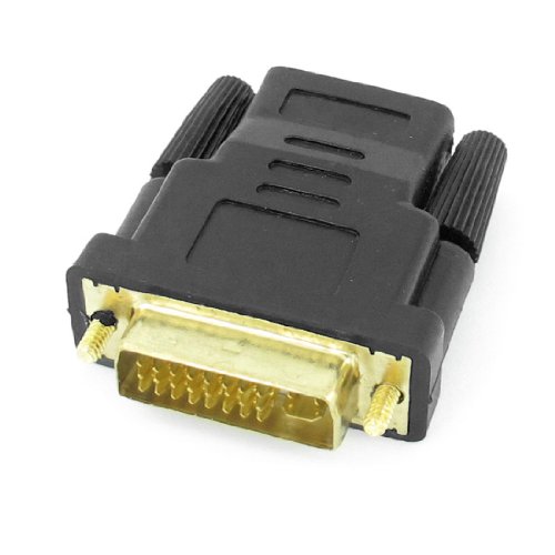 Adaptador Conector DVI-I Dual Link Macho a Hembra miniatura 1