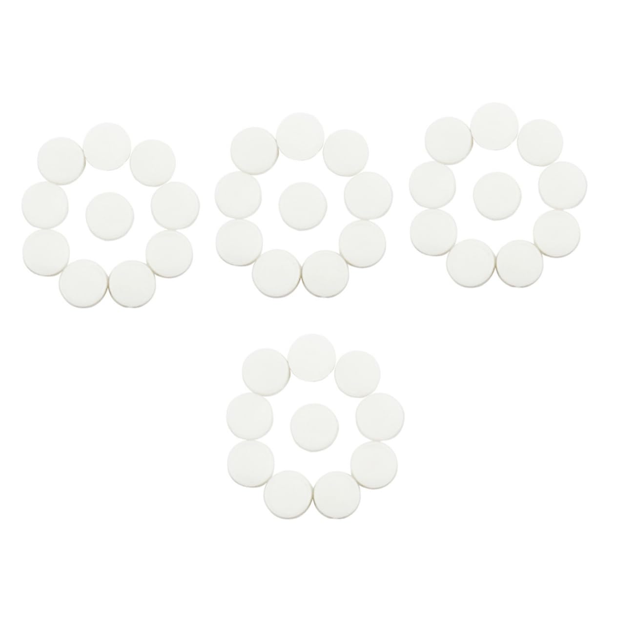BESPORTBLE 40Pcs Flute Key Plugs Durable Silicone Open Hole Flute Covers Easy to Install Non Damaging present for Beginners White