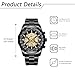 JewelryWe Relojes Mecánicos Imitación Hombre: Reloj de Cuarzo Analógico Resistente al Agua Redondo para Caballero Correa de Acero Inoxidable Extraíble Luminoso Calendario Imagen de JewelryWe Relojes Mecánicos Imitación Hombre: Reloj de Cuarzo Analógico Resistente al Agua Redondo para Caballero Correa de Acero Inoxidable Extraíble Luminoso Calendario