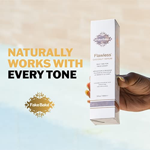 Fake-Bake-Flawless-Coconut-Sunless-Tanning-Serum-with-Hyaluronic-Acid-Lightweight-Illuminating-Face-Body-Gradual-Self-Tanner-Hydrating-Rejuvenating-Skin-Care-for-Women-Men-5-oz