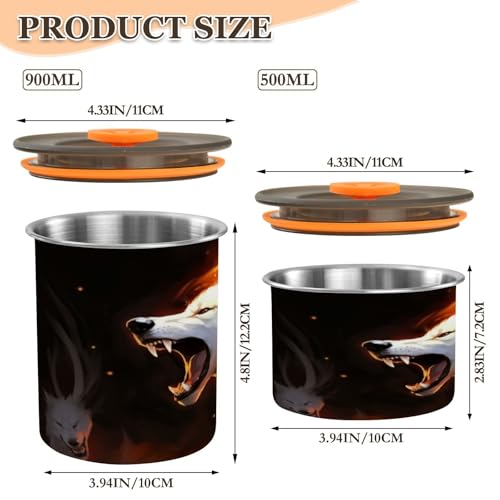 Lata hermética para café acero inoxidable 500 ml miniatura 2