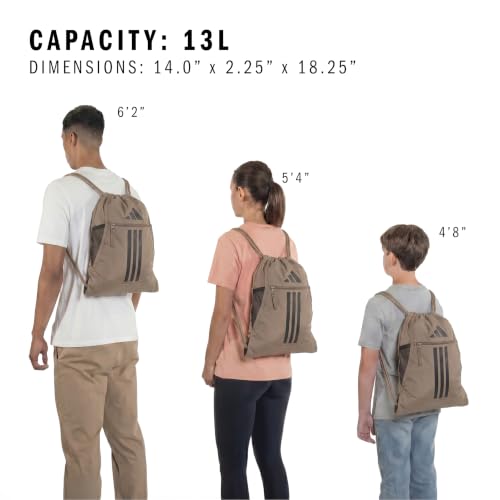 image for adidas Alliance Sackpack – Drawstring Backpack for Sports, Small Gym