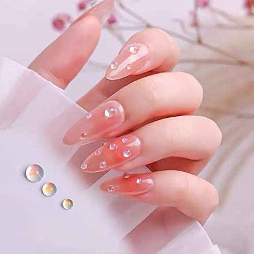 Jodie 750 Pcs 3D Nail Charms Aurora Rhinestones For Nails Mix Shapes Crystals Clear Ab Shiny Color Gems Design Multi Sized Diamonds Art Decoration Diy Jewelry Crafts Accessories Box, Clear,Random #TOP7