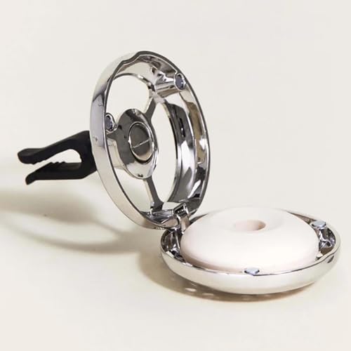 Image of MAISON BERGER Car Diffuser Set, Exquisite Sparkle | Grapefruit Rose Musk Notes, Refillable Vent Clip with Ceramic Refill, Passive 4-Week Diffusion, Made in France