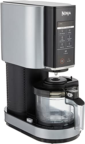 Ninja CREAMi Ice Cream Maker & Frozen Dessert Maker with 3 Tubs 7 Programs Makes Ice Cream Gelato Sorbet Smoothie Bowl Milkshakes and more Black/Silver Makes 1.4L of Ice Cream Ninja NC300