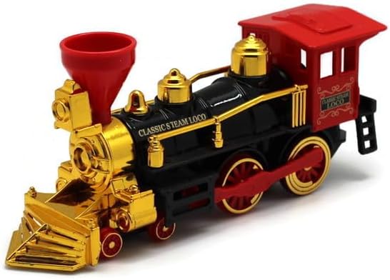 7" Classic Steam Engine Pullback No Product Box (Black)