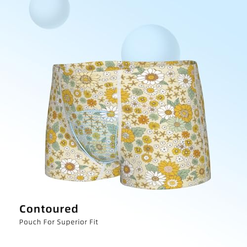 Boys' Cotton Boxer Brief Soft Underwear-Cute Sunflower4