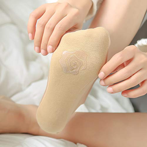 Double Couple 8 Pairs No Show Socks Women Low Cut Socks for Flats Non Slip Thin Liner Socks4