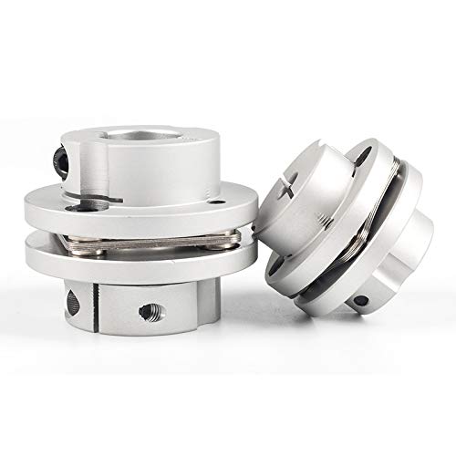 TEYWET Coupler Single Disc Flange Coupling Coupler Flexible for Servo Motor Connector Sleeve D56L45 Metal (Inner Diameter : 20mm 20mm)