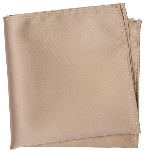 Image of Solid Pocket Square for Men's Suits and Blazers