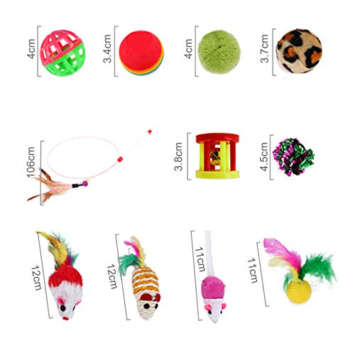 Um conjunto de brinquedos para animais de estimação Adaskala, usado para vários brinquedos de gato,