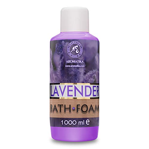 Mousse de Bain à Huile Essentielle de Lavande 1000ml - Soin du Corps - Bon Sommeil - Beauté - Bain - Soin du Corps - Bien-Etre - Détente - Aromathérapie -...
