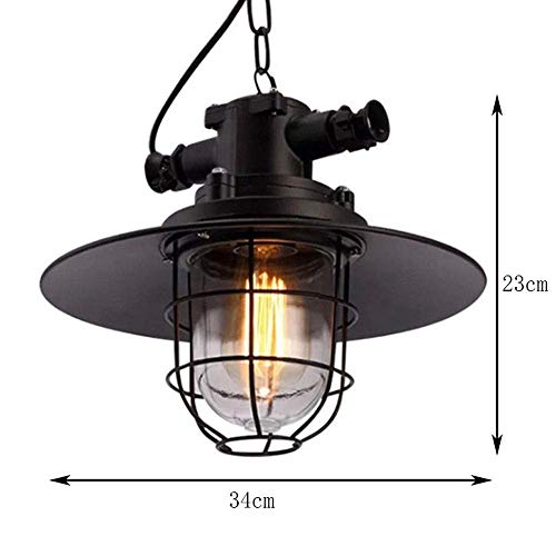 Araña pequeña retro de techo y lámpara colgante creativa para iluminación rústica de comedores 7