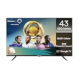 Hisense 108 cm (43 inches) E5Q Series Full HD Smart QLED Google TV 43E5Q (Black)