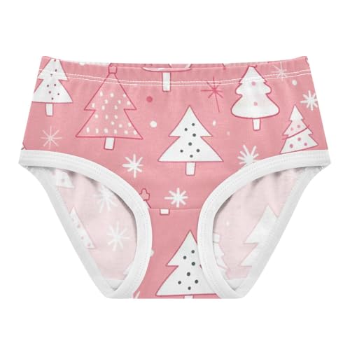Girls' Panties Breathable Toddler Underwear for Baby Girls Christmas Trees in Sizes 2T,3T, 4T, 5T, 6Y and 8Y
