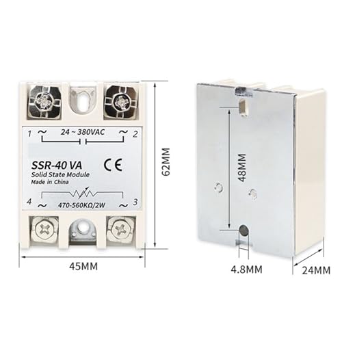 SSR-40VA relais statique 40A à commutation sans bruit pour four - 2