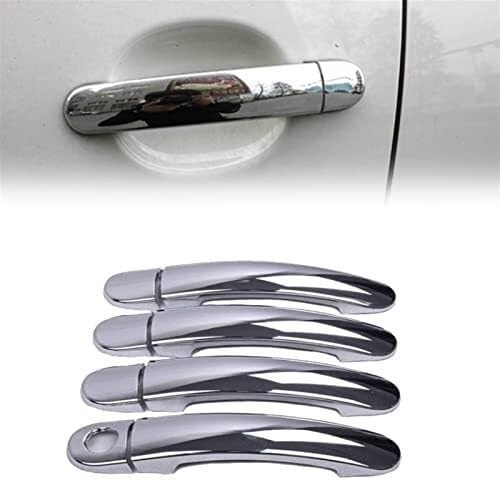 Accessoires de poignée de porte voiture pour VW 2010-2019, finition argentée premium 1 serrure