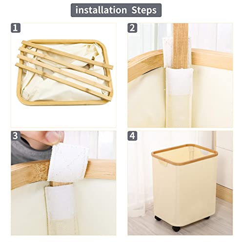 Guofa Laundry Hamper With Wheels thumb #5