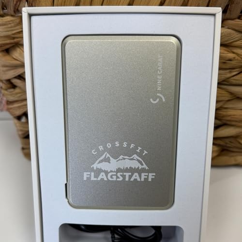 Portable Charger Power Bank, 5000mAh Custom Magnetic Power Bank - Champagne — view 2