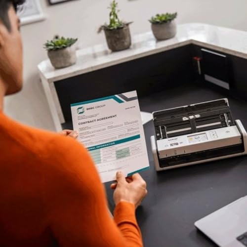 Brother ADS-1800W - Scanner sans Fil, Compact et Portable