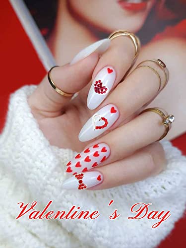 50Pcs Heart Nail Art Rhinestone Charms Gorvalin Bows Moon Nail Rhinestone Gems Heart Nail Diamond Crystal For Nail Decoration Holiday Nail Crystal For Diy Craft #TOP1