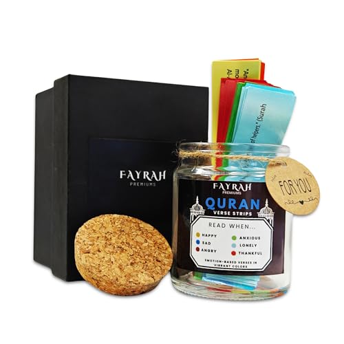 Quran Verses Jar, Daily Spiritual Upliftment for Emotions and Reflection, Meaningful Islamic Gift for Men, Women, Friends, Quran English Verses, Decor, Eid, Ramadan Gift, Affirmations, Prayer Jar