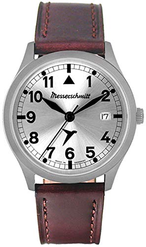 Aristo Herren Messerschmitt Uhr Fliegeruhr ME-381B Leder