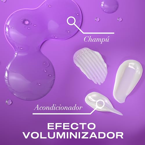 OGX Set Biotin & Collagen Thick & Full+ Shampoo y Conditioner, set champú y acondicionador con Biotina y Colágeno, texturizador de cabello para 72h de volumen, tensioactivos sin sulfatos, 2x385 ml - imagen 6