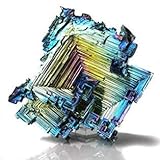 Die komplexe Struktur von Kristall funkelt mit schillernden Farben. Dieses einzige Muster anzeigen(aushängen) oder wie ein Akzent in funkelnden Kristallen, so wie der Quarz und améthyste. Für seine Kristalle Seltener und farb-metallisch dieses Muster macht Wismut ein wunderbares Geschenk, sogar für diejenigen mit am meisten vollständiger von Sammlungen von Kristallen.