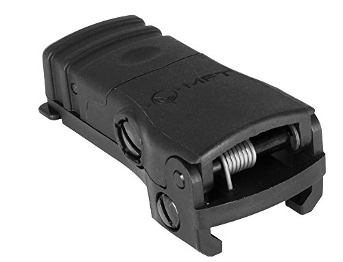 Mission First Tactical Rear Backup Sight Polymer Flip Up Adjustable Wind, Black