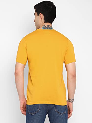 Image of Allen Cooper Men's Super Combed Cotton Rich Solid Round Neck Half Sleeve T-Shirt