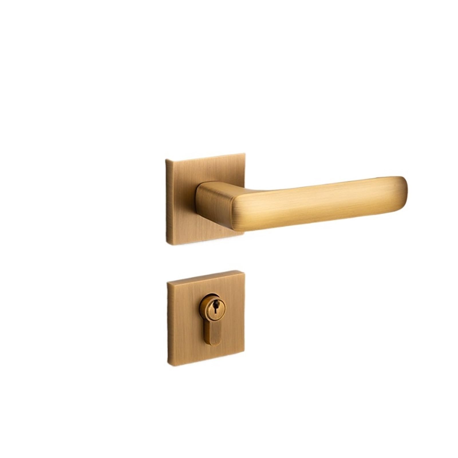 Evita ruidos con la cerradura de puerta interior silenciosa de cobre macizo para madera 1