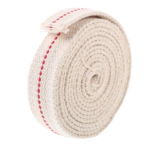 Cabilock 1roll Bulk Cotton Oil Lamp Wick Feet Replaceable Kerosene Lamp Wick for Indoor and Outdoor Use and Easy to Install Essential Accessory