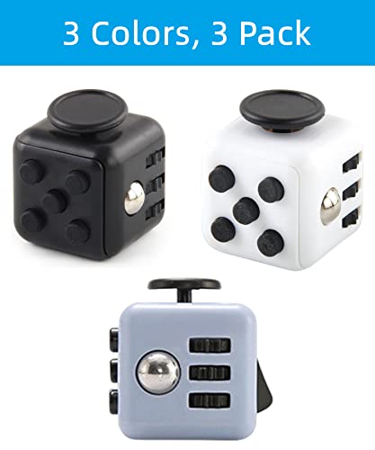 Yeefunjoy 3 Pezzi Fidget Toy Cube Anti Stess Cubi