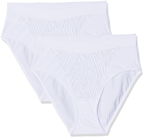 Selene Norma - Culottes Taille Haute - Lot de 2 - Femme - Blanc - 42