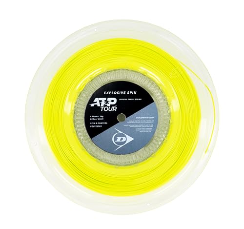 Bobine Dunlop Explosive Spin 16G Jaune 200 m – Bobine en Polyester à Rotation Durable