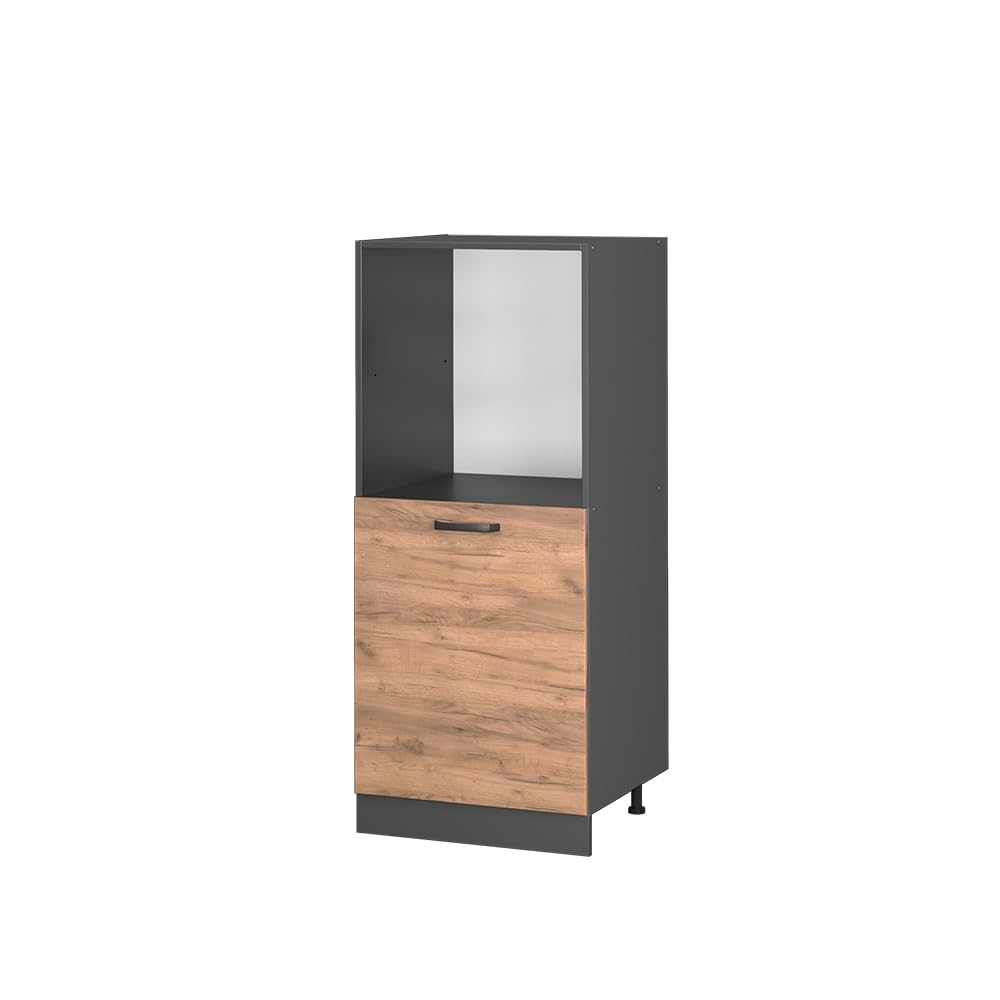 Vicco Herdumbauschrank R-Line, Goldkraft Eiche, 60 cm, zur freien Kombination innerhalb modularer Küchensysteme