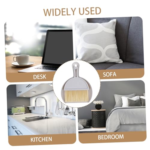 HIAKDOFT Mini Besen und Kehrschaufel Set Kompakt und Vielseitig für Haushalt Büro und Auto Platzsparend und Geeignet für Kleine Reinigungsaufgaben als Besen für Tischbesen – Bild 7