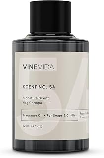 VINEVIDA [4oz] Nag Champa Fragrance Oil for Candle Making - Candle Scents for Candle Making, Made in USA Candle Oil Scents - Scents for Soap Making - Natural Candle Fragrance Oil - Soap Scents
