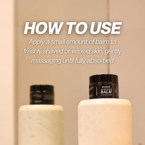 Image of After Shave Balm For Men, Post waxing cream for Women | Free Sulfates, Parabens, Silicones, Alcohol, PEG's or Artificial Fragrance Free | Refreshing, Moisturizing & Soothes Skin | Natural Antiseptic | 50g