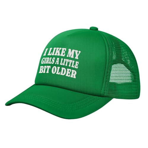 Image of I Like My Girls A Little Bit Older Trucker Hat Snapback Hat Funny Hats for Men Women
