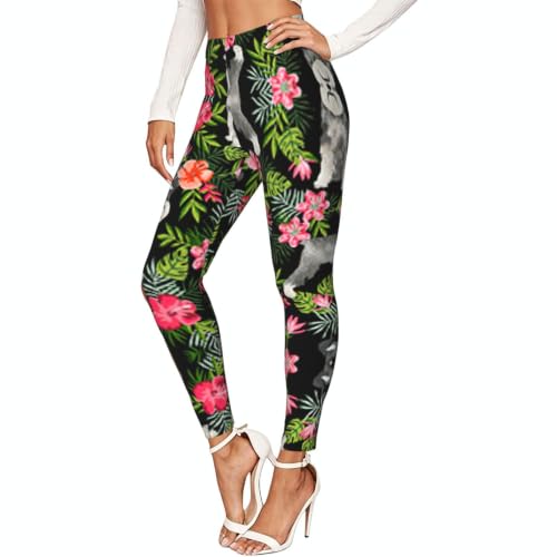 Leggings de Schnauzer para mujer: mallas suaves ideales para fitness y senderismo al aire libre