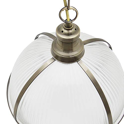 Long Life Lamp Company Antique Brass Vintage Pendant Light Industrial Retro Glass Ceiling Light Shade Factory Classic M0118 - Image 4