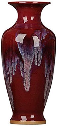 Vase en céramique émaillée antique Guanyin fait main pour décoration raffinée